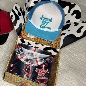 Blue and White Trucker Hat by Ariat